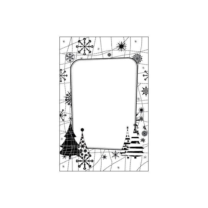 Embossing Folders snow tree (CTFD 4027)