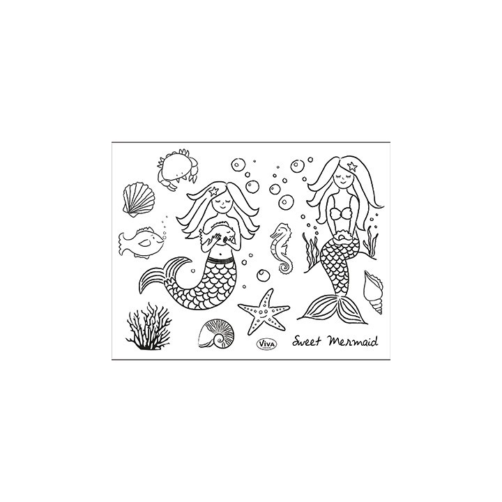 (4003 209 00)Clear Stamps - Süße Meerjungfrau