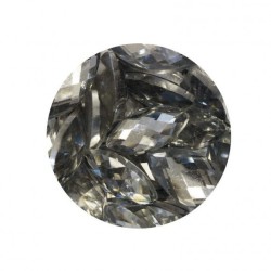 (1403N)Tonic Studios • Nuvo gemstones assorted silver rectangles