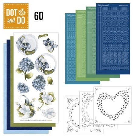 (DODO060)Dot and Do 60 - Blauwe bloemen