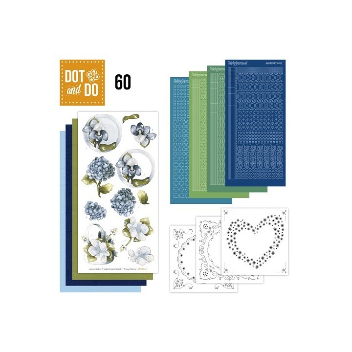 (DODO060)Dot and Do 60 - Blauwe bloemen