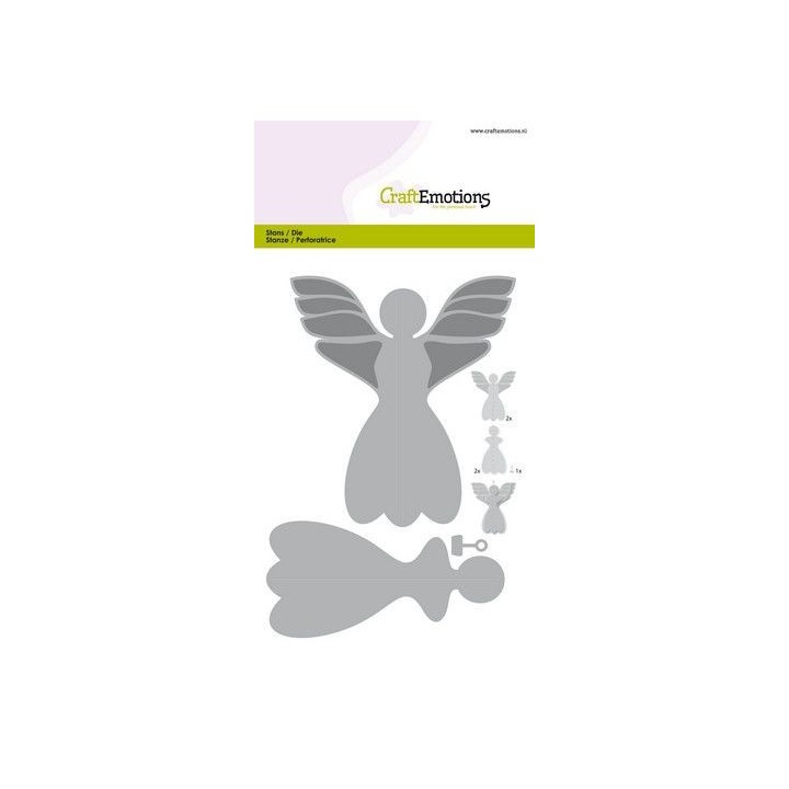 (115633/0515)CraftEmotions Die - angel decoration 3D