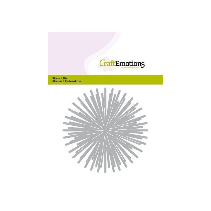 (115633/0431)CraftEmotions Die - star - rays around
