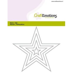 (115633/0822)CraftEmotions Die - edges 5 pointed star