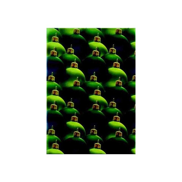 Pergamano Vellum Christmas balls green(62524)
