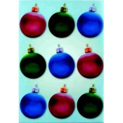 Pergamano vellum Boules de Noël 3 couleurs (62525)