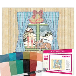 (SPPK10004)Sparkles Set XL Christmas Cosy Cat