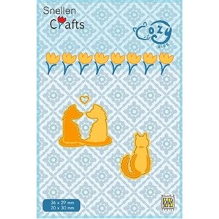 (SCCOD006)Snellen Crafts Cozy dies: Pussy-cats