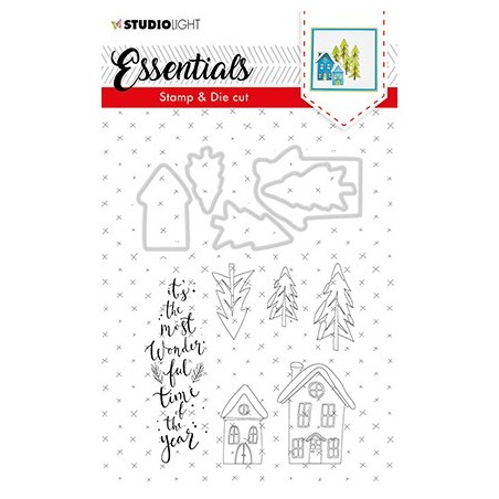 (BASICSDC26)Studio light Stamp & Die Cut Essentials Christmas nr.26
