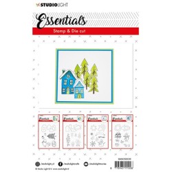 (BASICSDC26)Studio light Stamp & Die Cut Essentials Christmas nr.26