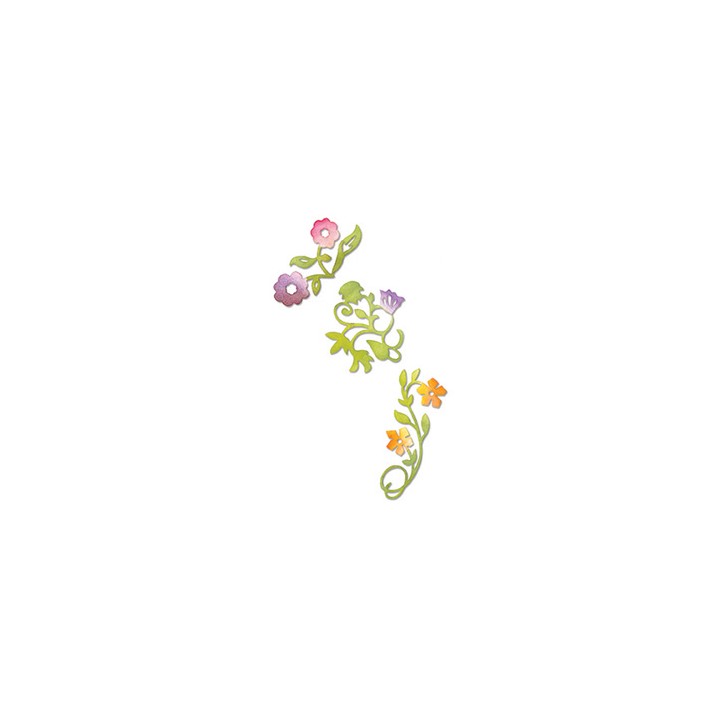 (658069)Sizzlits Die Set 3PK - Flower Vines Set