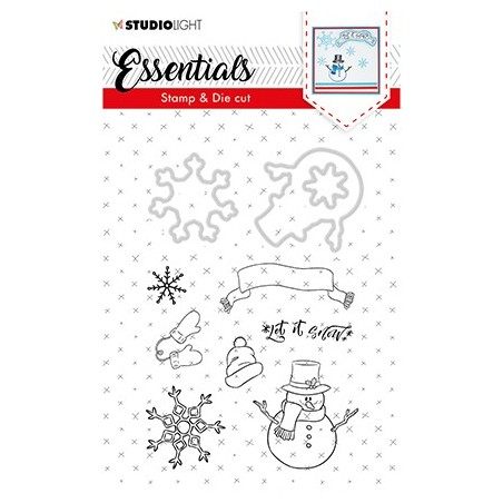 (BASICSDC27)Studio light Stamp & Die Cut Essentials Christmas nr.27