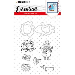(BASICSDC28)Studio light Stamp & Die Cut Essentials Christmas nr.28