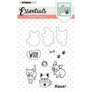 (BASICSDC30)Studio light Stamp & Die Cut Essentials Animals nr 30