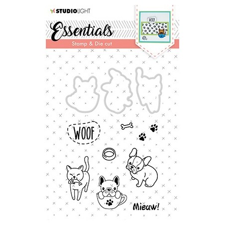 (BASICSDC30)Studio light Stamp & Die Cut Essentials Animals nr 30