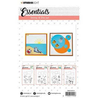 (BASICSDC31)Studio light Stamp & Die Cut Essentials Animals nr 31