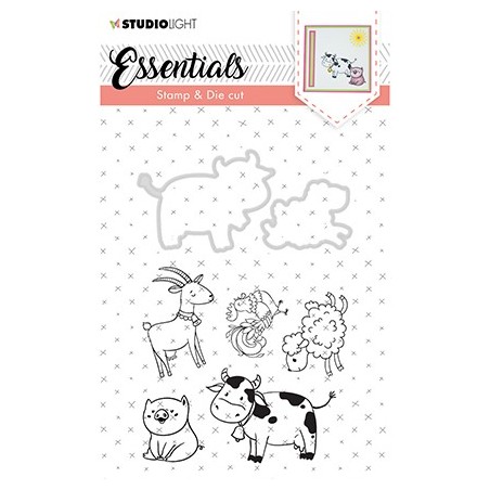 (BASICSDC32)Studio light Stamp & Die Cut Essentials Animals nr 32