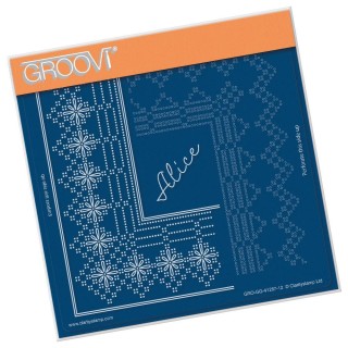 (GRO-GG-41287-12)Groovi Grid Piercing Plate PRINCESS ALICE GRID DUET
