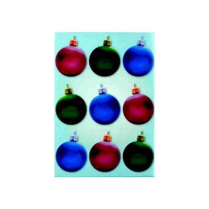 Pergamano Vellum Weihnachtskugeln in 3 Farben (62525)