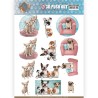 (SB10378)3D Pushout - Amy Design - Dog's Life - All kind of Dogs