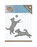 (ADD10190)Dies - Amy Design - Dogs - Playing Dogs