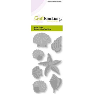 (115633/0246)CraftEmotions Die - shells and starfish