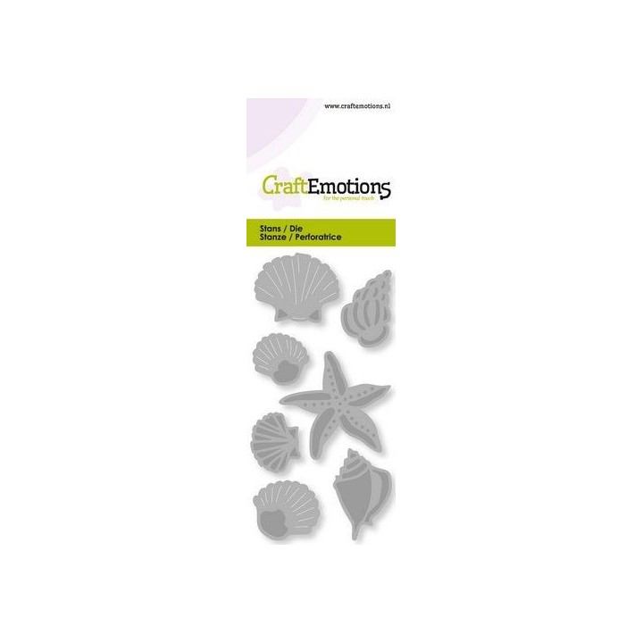 (115633/0246)CraftEmotions Die - shells and starfish