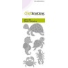 (115633/0248)CraftEmotions Die - turtle, seahorse