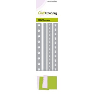 (115633/0709)CraftEmotions Die - Cutting border - 4x page perforation