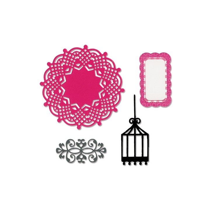 (659122)Thinlits Die Set 4PK - This & That, Graceful