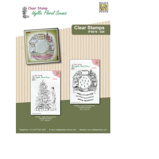 (IFS019)Nellie`s Choice Clearstamp - Vintage Christmas