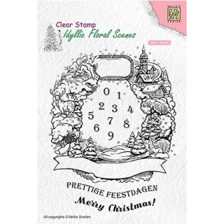 (IFS020)Nellie`s Choice Clearstamp - Christmas Wreath