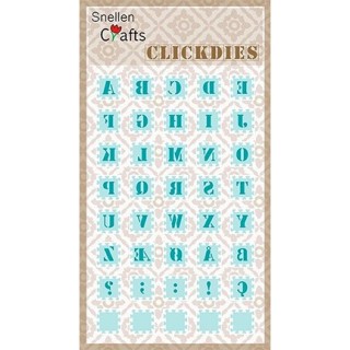 (SCCD001)Snellen Crafts Clickdies Alphabet-1 (Capitals)