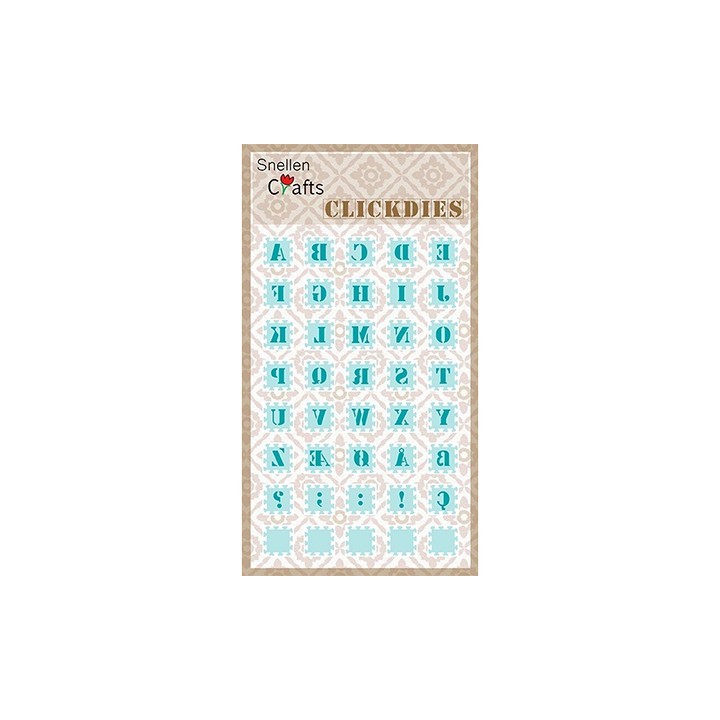 (SCCD001)Snellen Crafts Clickdies Alphabet-1 (Capitals)