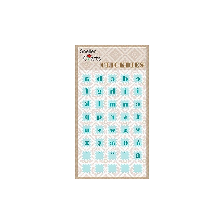 (SCCD002)Snellen Crafts Clickdies Alphabet-2 (small letters)