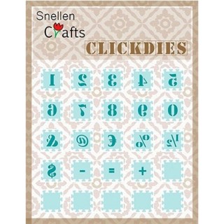 (SCCD003)Snellen Crafts Clickdies Numbers & punctuation marks