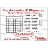 (CLJP204FR)Crealies Journalzz & Pl Stamps: Monthly Tracker FR