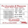 (CLJP202DE)Crealies Journalzz & Pl Stamps: Monthly Tracker DE