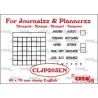 (CLJP203EN)Crealies Journalzz & Pl Stamps: Monthly Tracker EN