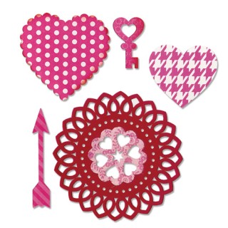 (659113)Thinlits Die Set 5PK - Love Story