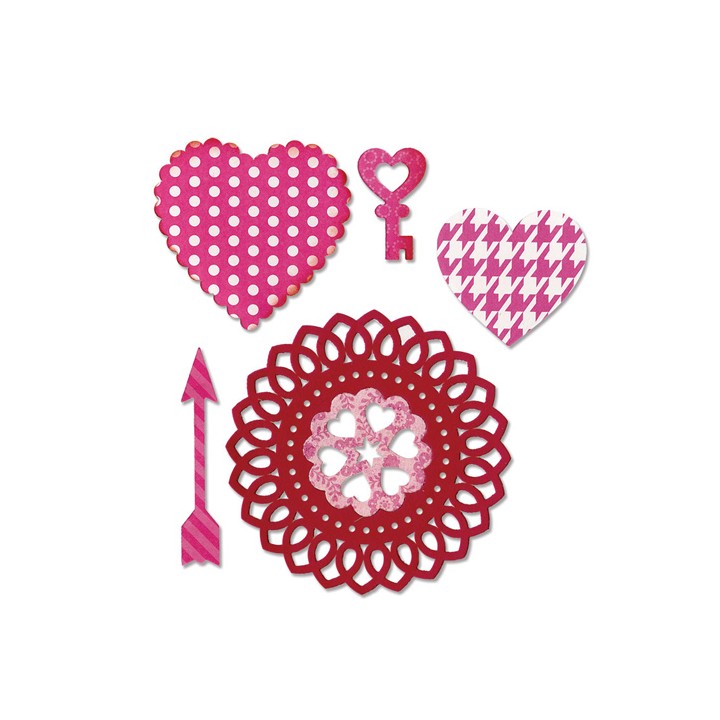 (659113)Thinlits Die Set 5PK - Love Story