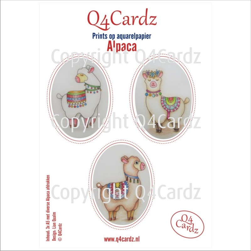 Q4Cardz Prints – Alpaca Aquarelpapier