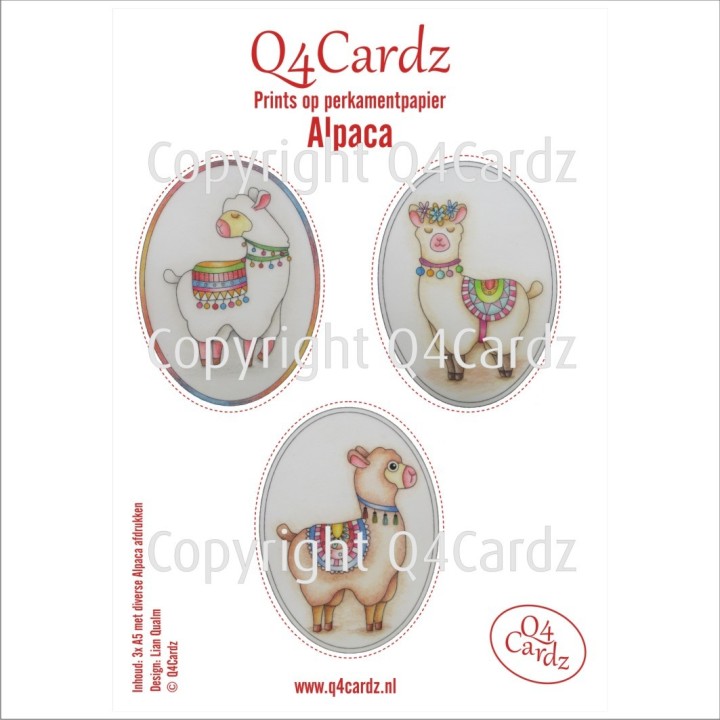 Q4Cardz Prints – Alpaca Perkamentpapier