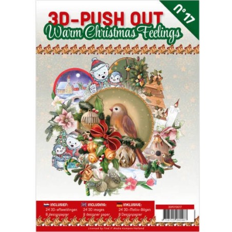 (3DPO10017)3D Pushout Book 17 Warm Christmas Feelings