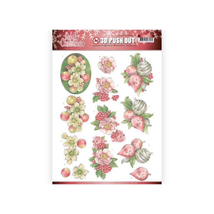 (SB10388)3D Pushout - Jeanine's Art - Lovely Christmas - Lovely Ornaments