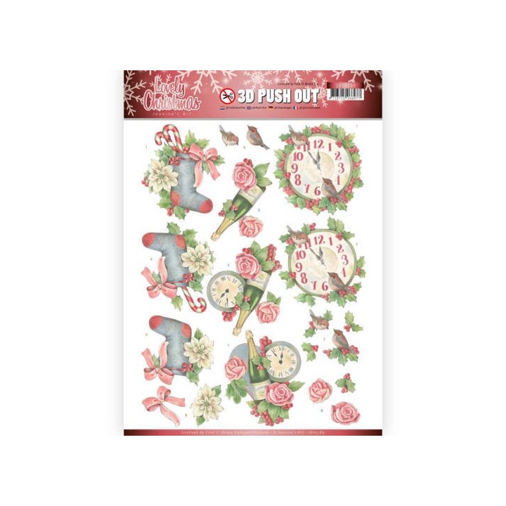 (SB10389)3D Pushout - Jeanine's Art - Lovely Christmas - Lovely Ornaments