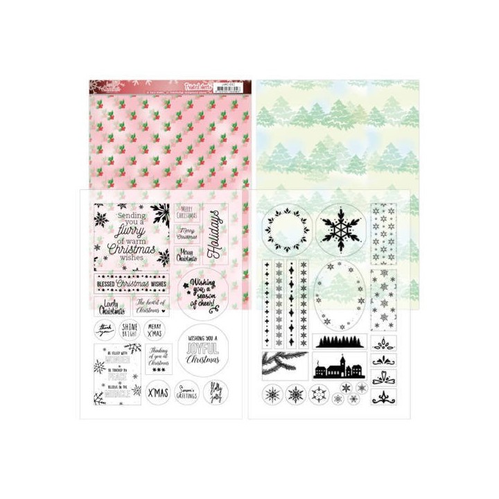 (JAMC1002)Mica Sheets - Jeanine's Art - Lovely Christmas