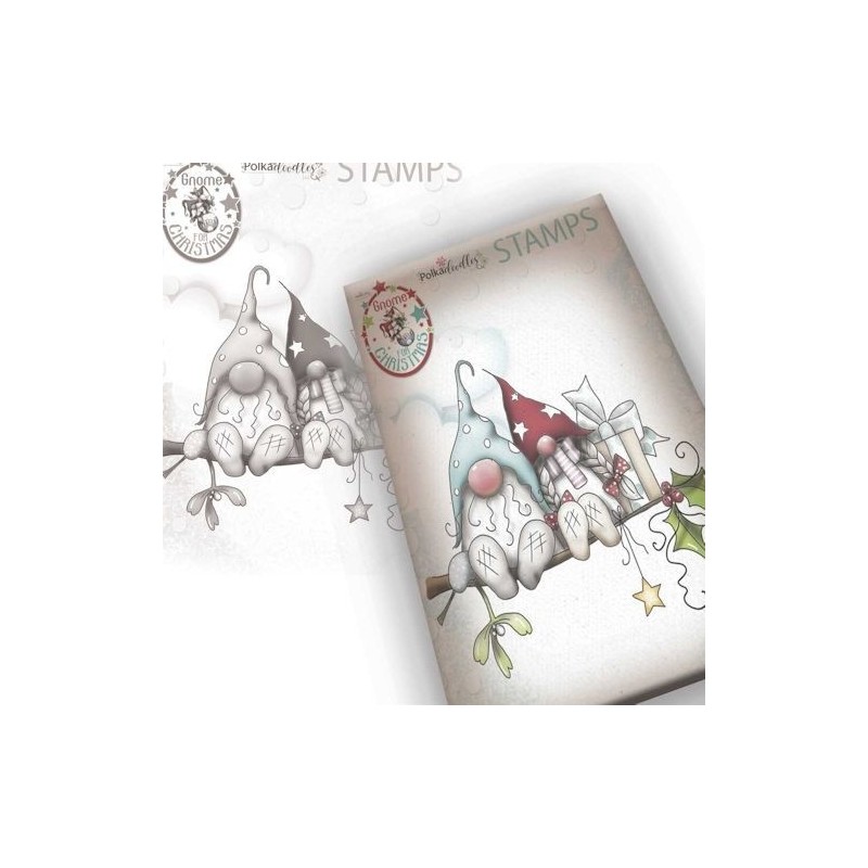 (PD7949)Polkadoodles Gnome Christmas Love Clear Stamp