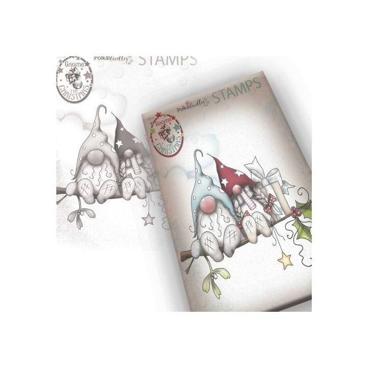 (PD7949)Polkadoodles Gnome Christmas Love Clear Stamp