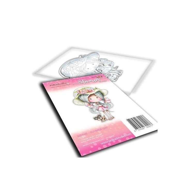(PD7831)Polkadoodles Winnie Summer Day Clear Stamp